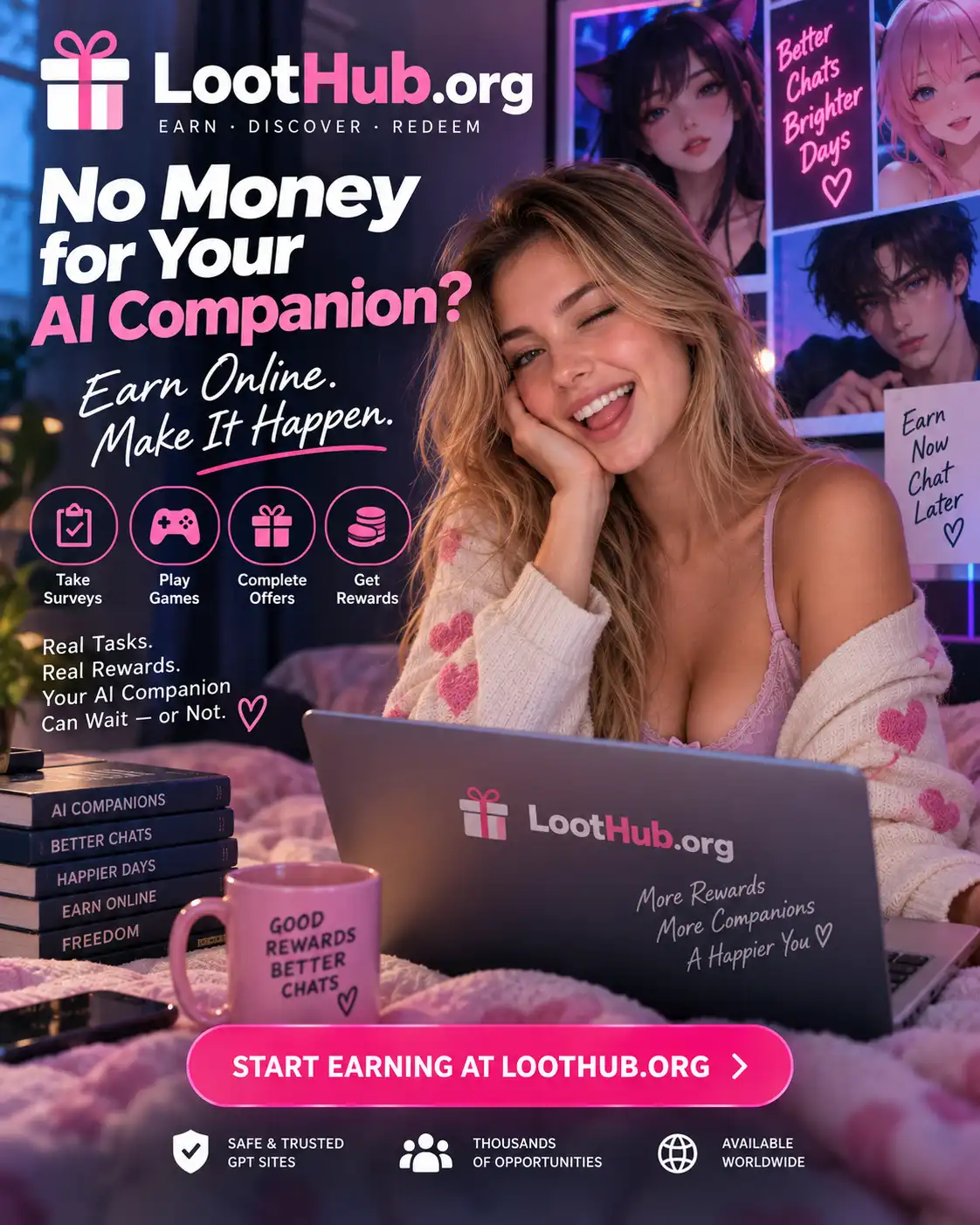 LootHub.org — Earn online: take surveys, play games, complete offers and get rewards